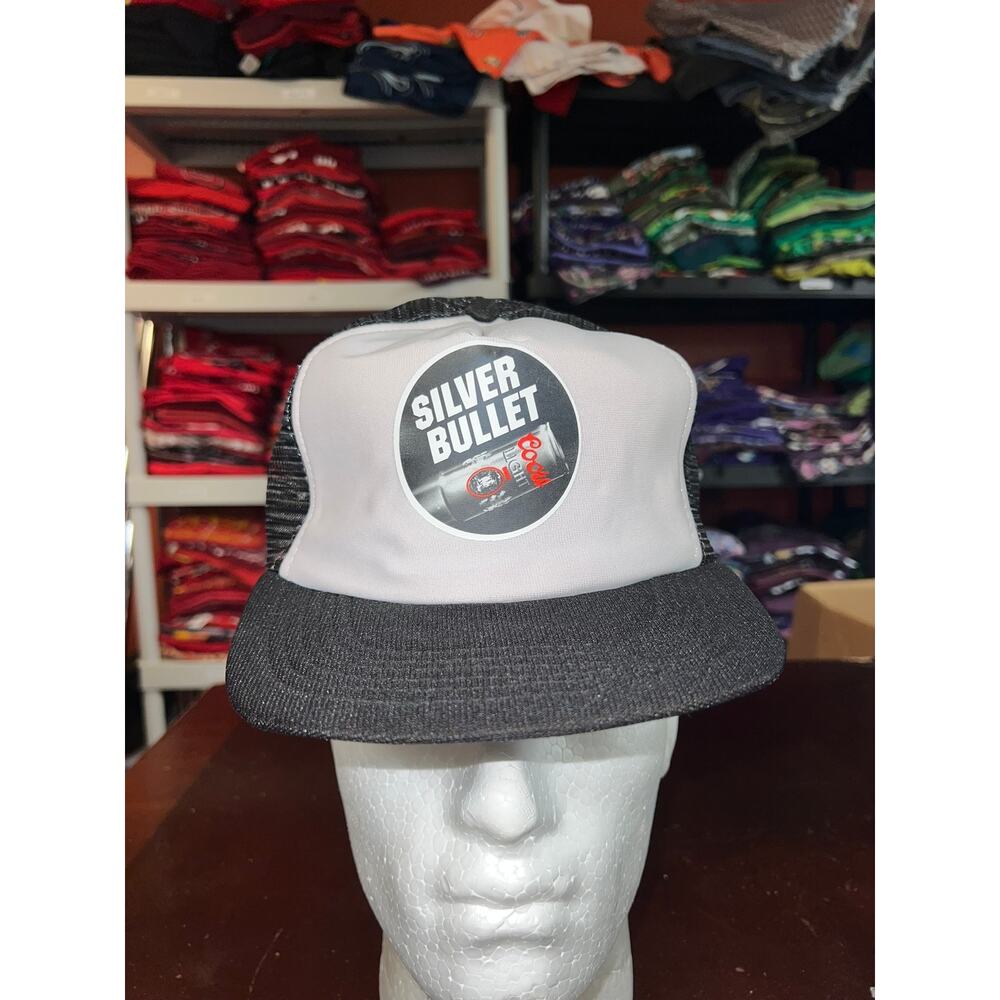 Vintage Silver Bullet Coors Hat Coors Light Alcohol Snapback Trucker Style VTG